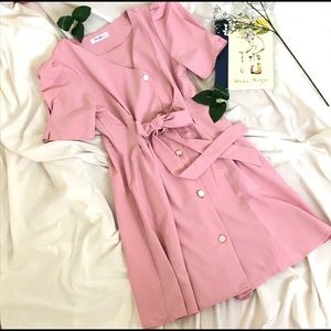 Doll Pink knee length Dress